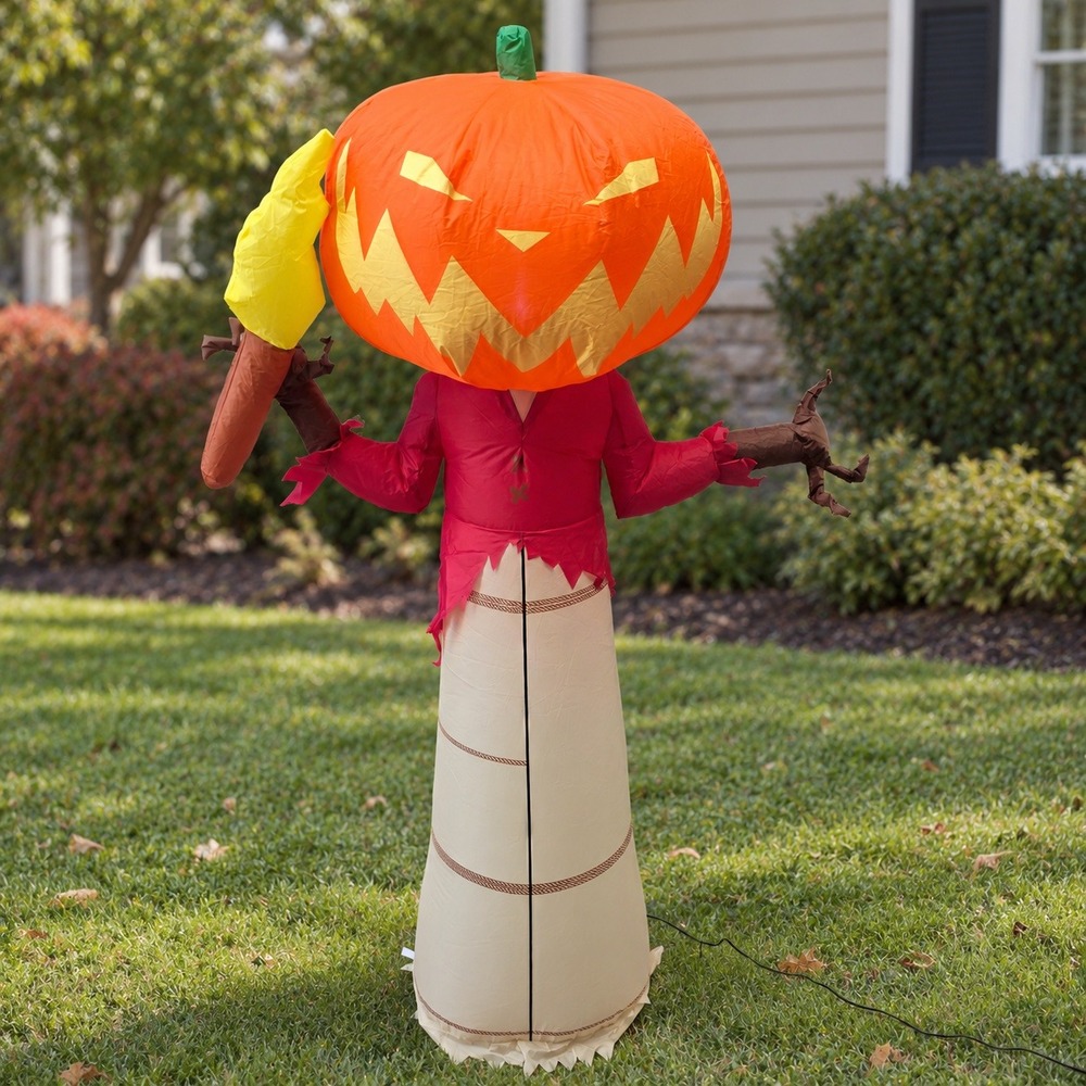 Disney Nightmare Before Christmas 5ft Pumpkin King Airblown Inflatable Lighted